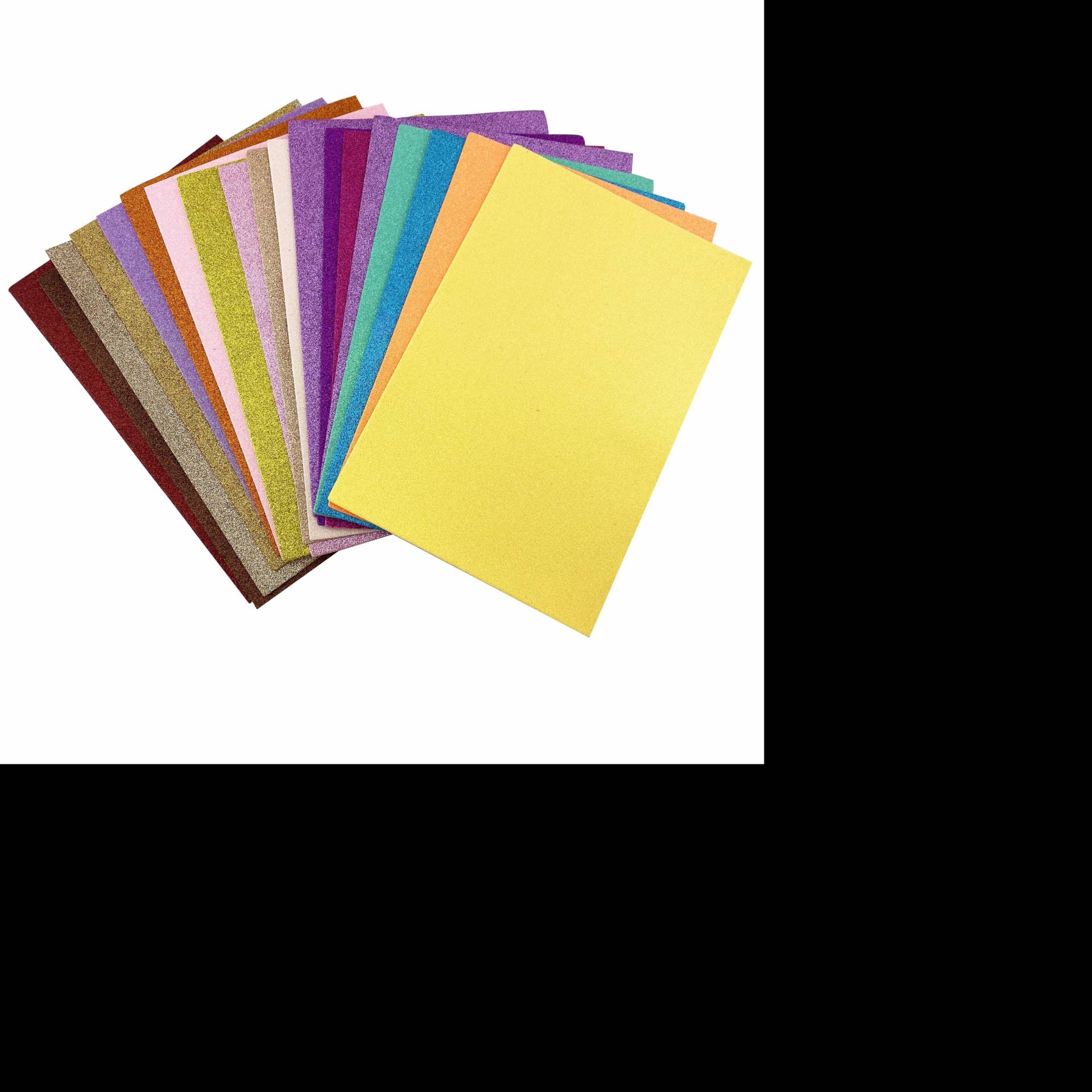 Manufacturer A4 Glitter All Colour Pack Shapes Colorful Craft Glitter Eva Foam Sheets With Adhesive